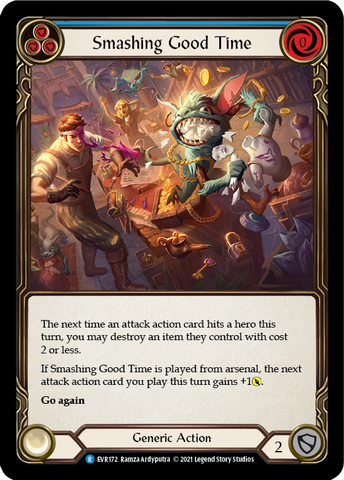 Smashing Good Time (Blue) [EVR172] 1st Edition Rainbow Foil