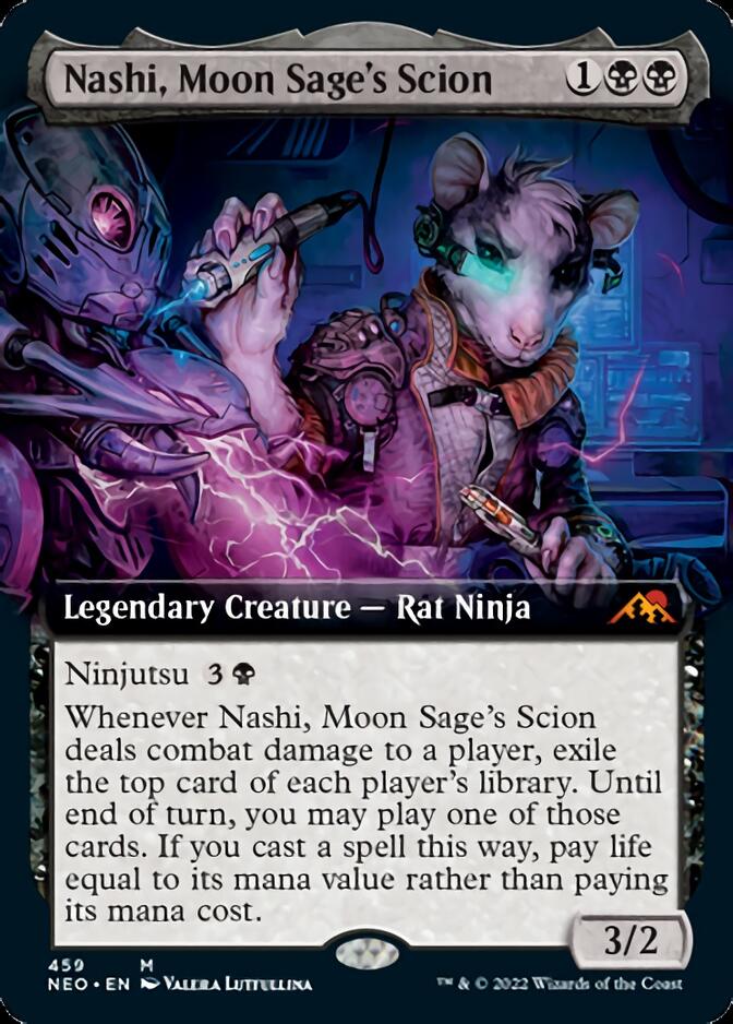 Nashi, Moon Sage's Scion (Extended) [Kamigawa: Neon Dynasty] (NEO 459)
