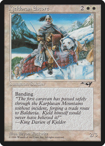 Kjeldoran Escort (Mountain Background) [Alliances] (ALL 7A)
