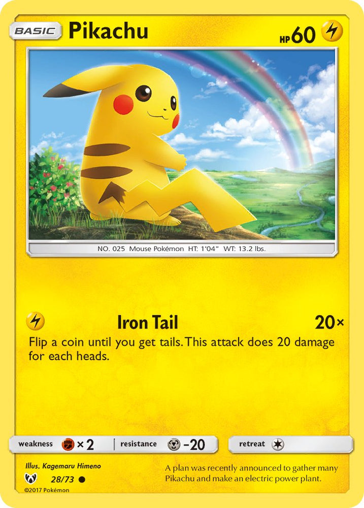 Pikachu (Lets Play Pikachu Cracked Ice Holo) (28/73) [Theme Deck Exclusives]