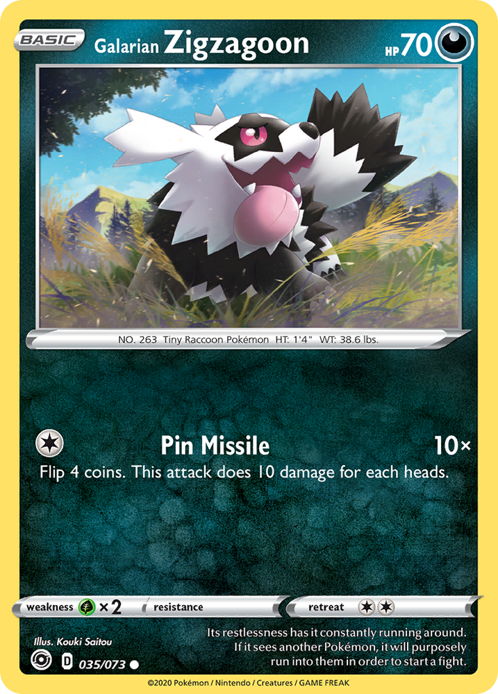 Galarian Zigzagoon (35/073) [Sword & Shield: Champion's Path]