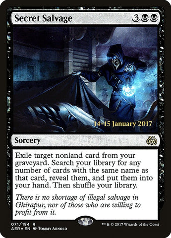 Secret Salvage  (Prerelease) [Aether Revolt Prerelease Promos] (PAER 71S)
