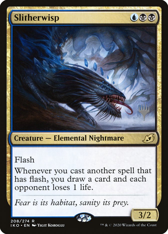 Slitherwisp (Promo Pack) [Ikoria: Lair of Behemoths Promos] (PIKO 208P)