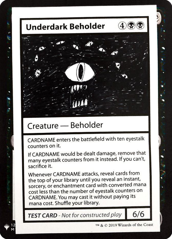 Underdark Beholder [Mystery Booster Playtest Cards] (CMB1 49)