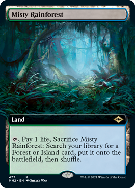 Misty Rainforest (Extended) [Modern Horizons 2] (MH2 477)