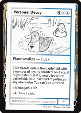 Personal Decoy (2021 Edition) [Mystery Booster Playtest Cards] (CMB1 96)