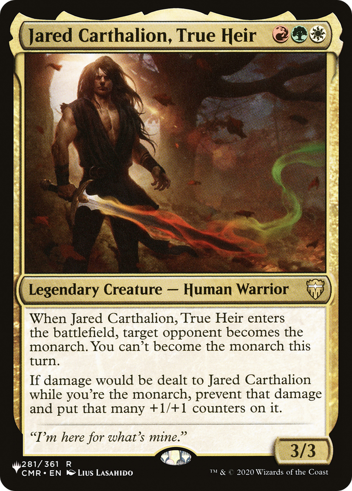 Jared Carthalion, True Heir [The List] (LCMR 281)