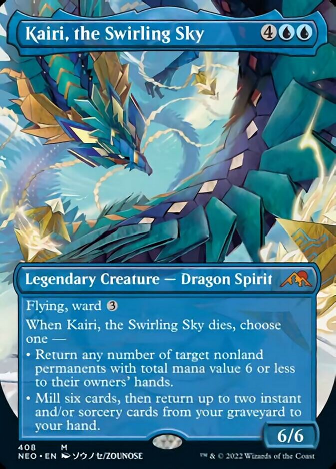 Kairi, the Swirling Sky (Borderless) [Kamigawa: Neon Dynasty] (NEO 408)
