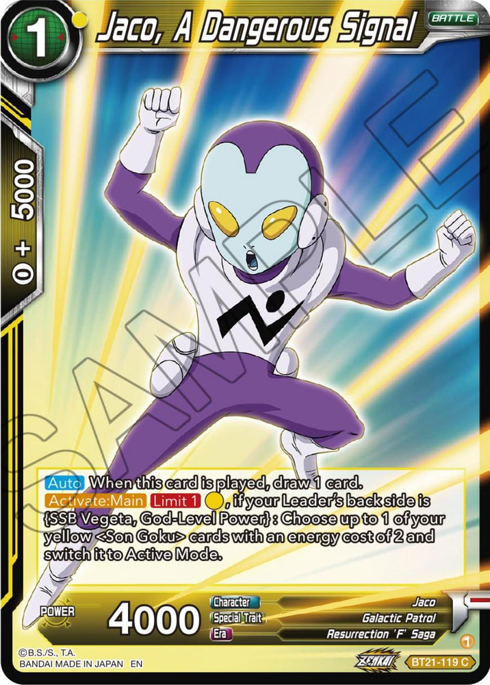 Jaco, A Dangerous Signal (BT21-119) [ZENKAI Series: Set 04]