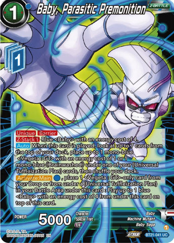 Baby, Parasitic Premonition (BT21-041) [ZENKAI Series: Set 04]