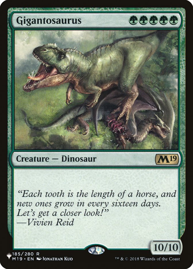 Gigantosaurus [The List] (LM19 185)