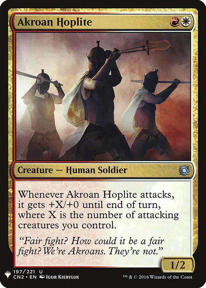 Akroan Hoplite [Mystery Booster] (MB1 1386)