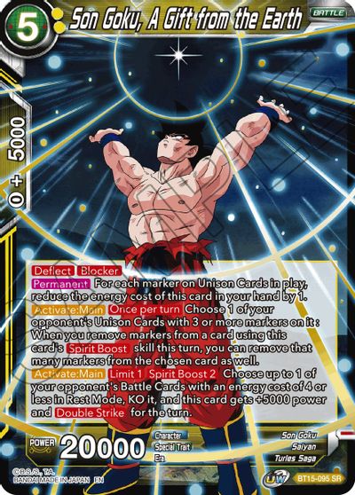 Son Goku, A Gift from the Earth [BT15-095]