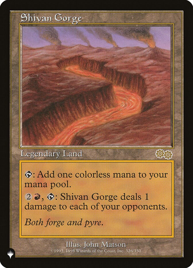 Shivan Gorge [The List] (LUSG 326)