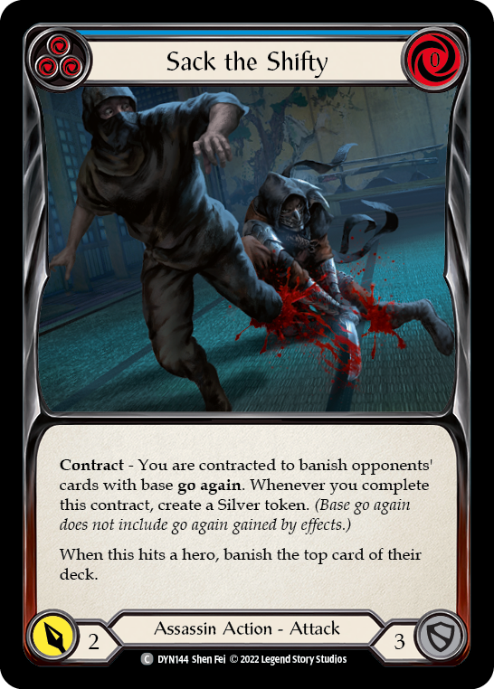 Sack the Shifty [DYN144] (Dynasty)  Rainbow Foil