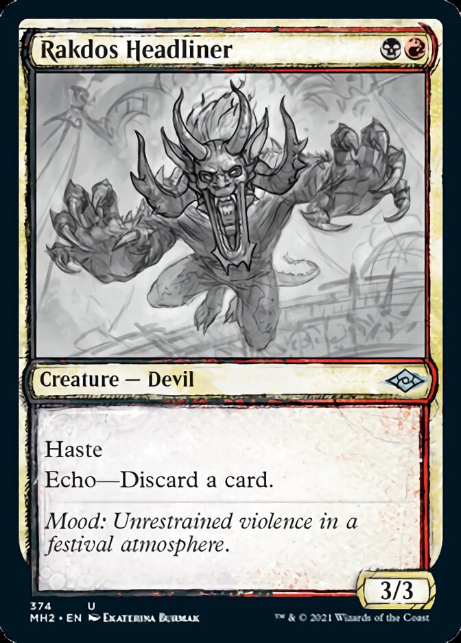 Rakdos Headliner (Sketch) [Modern Horizons 2] (MH2 374)