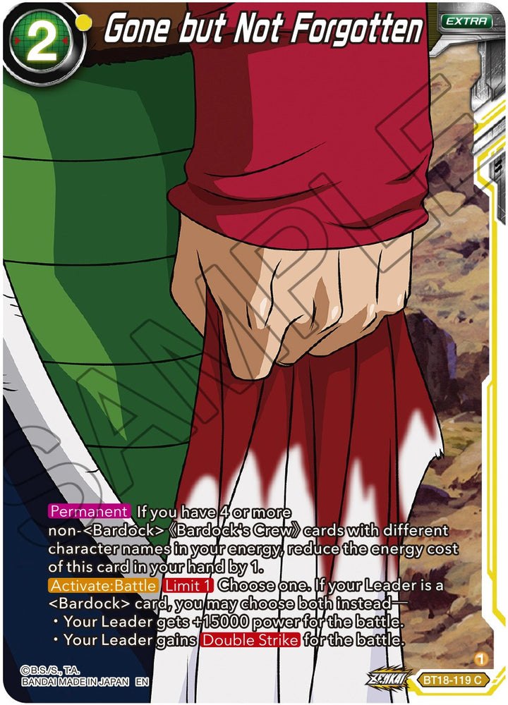 Gone but Not Forgotten (BT18-120) [Dawn of the Z-Legends]