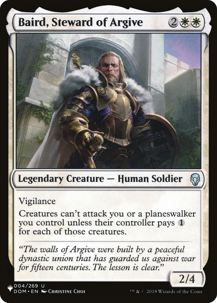 Baird, Steward of Argive [The List] (LDOM 4)