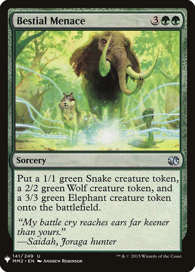 Bestial Menace [Mystery Booster] (MB1 1137)