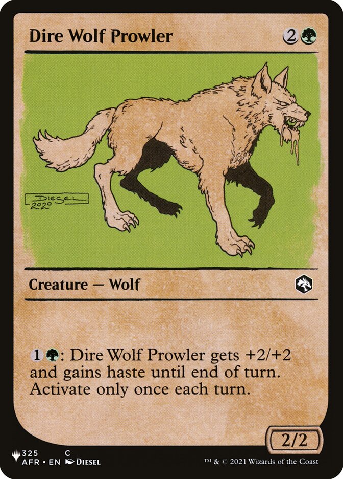 Dire Wolf Prowler (Showcase) [The List] (LAFR 325)
