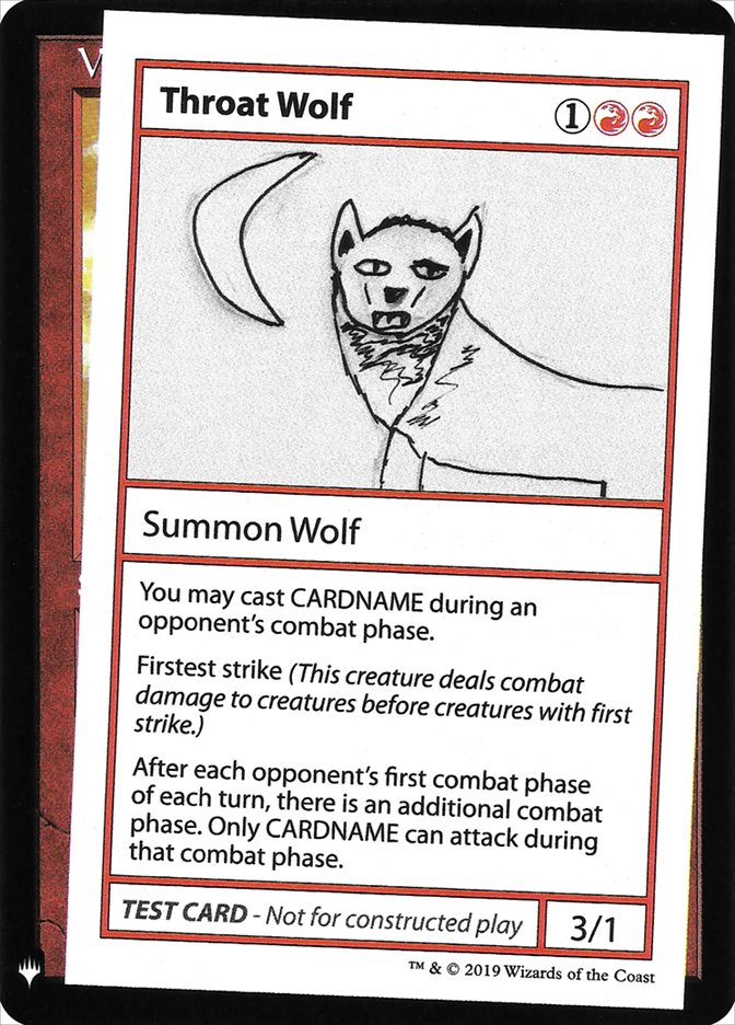 Throat Wolf [Mystery Booster Playtest Cards] (CMB1 65)