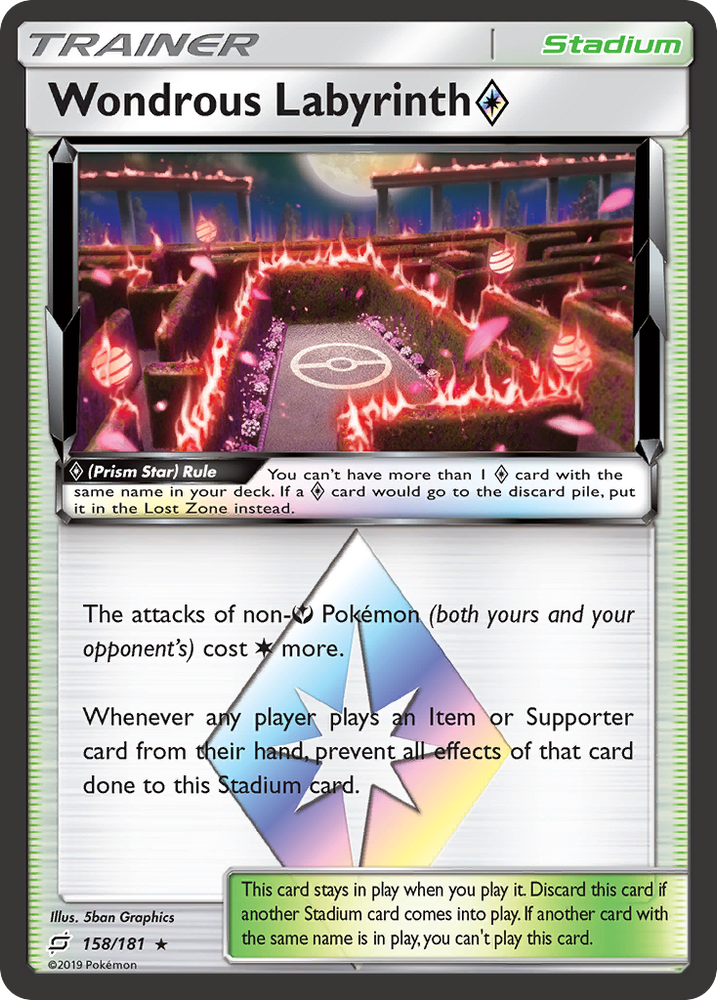 Wondrous Labyrinth (Prism Star) (158/181) [Sun & Moon: Team Up]
