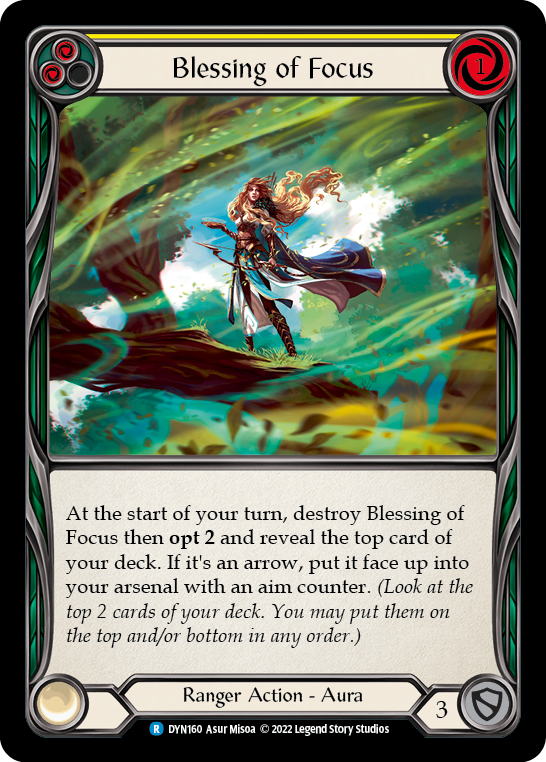 Blessing of Focus [DYN160] (Dynasty)  Rainbow Foil