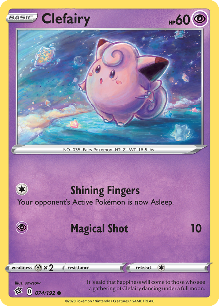 Clefairy (74/192) [Sword & Shield: Rebel Clash]
