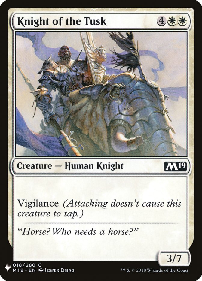 Knight of the Tusk [Mystery Booster] (MB1 150)