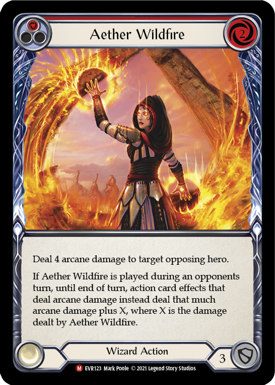 Aether Wildfire [EVR123] 1st Edition Rainbow Foil