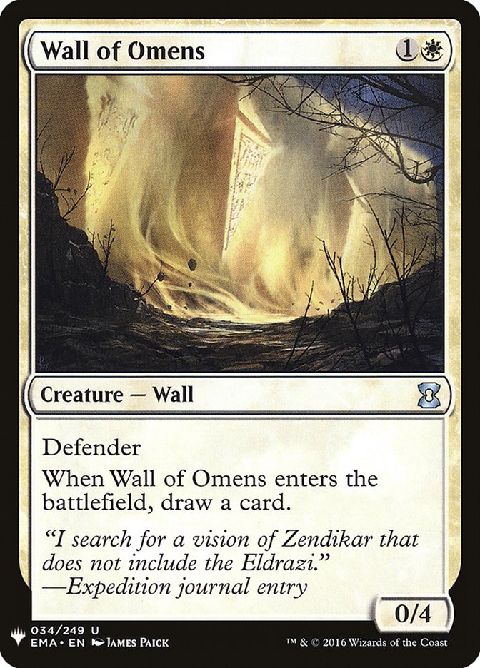 Wall of Omens [Mystery Booster] (MB1 270)