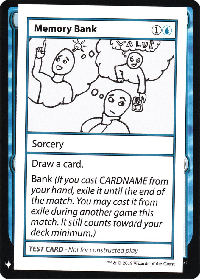 Memory Bank [Mystery Booster Playtest Cards] (CMB1 27)