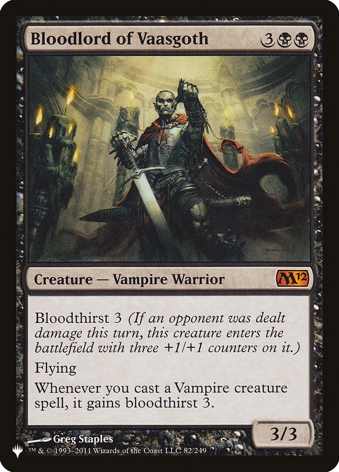 Bloodlord of Vaasgoth [The List] (LM12 82)