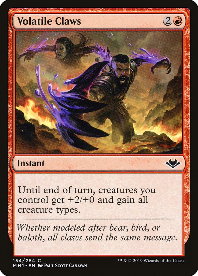 Volatile Claws [Modern Horizons] (MH1 154)