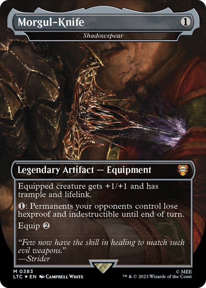 Shadowspear - Morgul-Knife (Surge Foil) [The Lord of the Rings: Tales of Middle-Earth Commander]