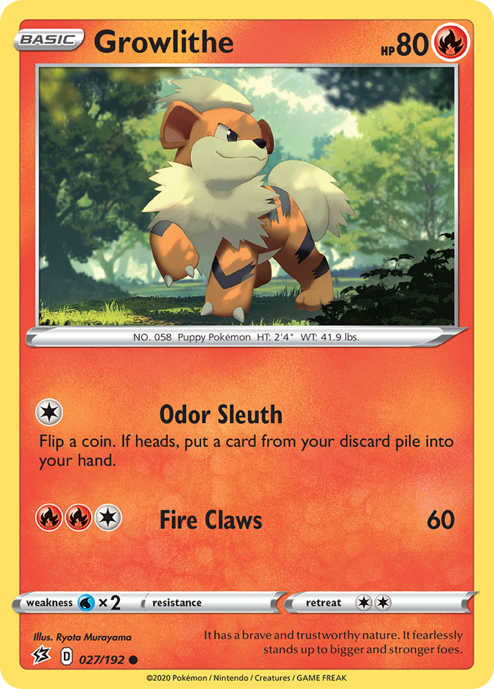 Growlithe (27/192) [Sword & Shield: Rebel Clash]