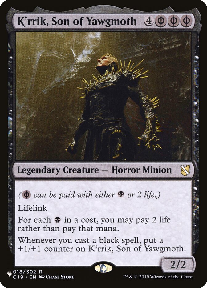 K'rrik, Son of Yawgmoth [The List] (LC19 18)