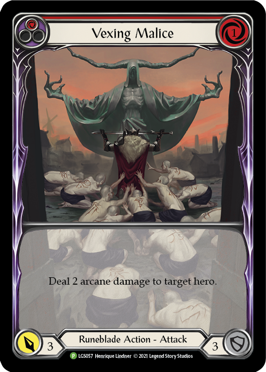Vexing Malice (Red) [LGS057] Rainbow Foil