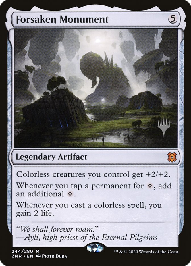 Forsaken Monument (Promo Pack) [Zendikar Rising Promos] (PZNR 244P)