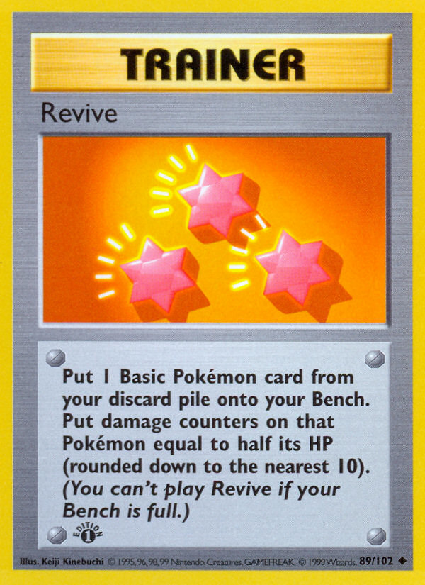 Revive (89/102) [Base Set 1st Edition]