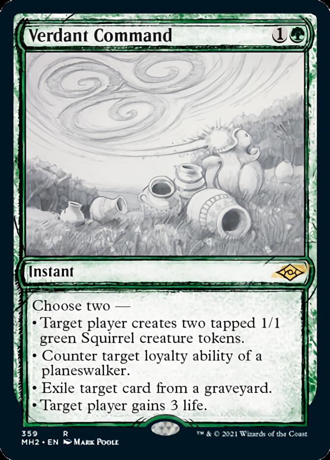 Verdant Command (Sketch) [Modern Horizons 2] (MH2 359)