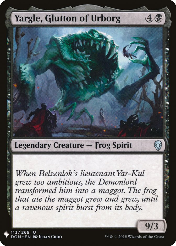 Yargle, Glutton of Urborg [Mystery Booster] (MB1 829)