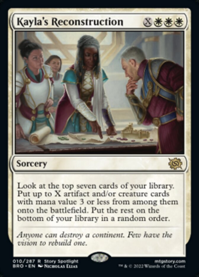 Kayla's Reconstruction [The Brothers' War: Promo Pack]