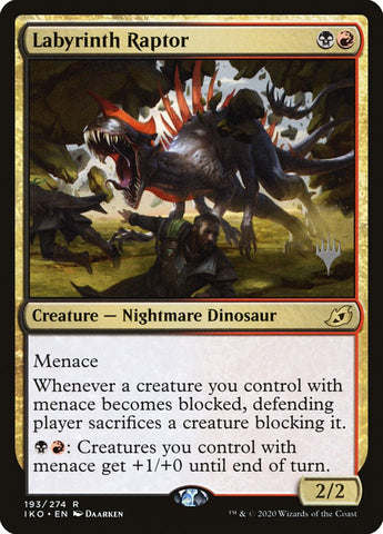 Labyrinth Raptor (Promo Pack) [Ikoria: Lair of Behemoths Promos] (PIKO 193P)