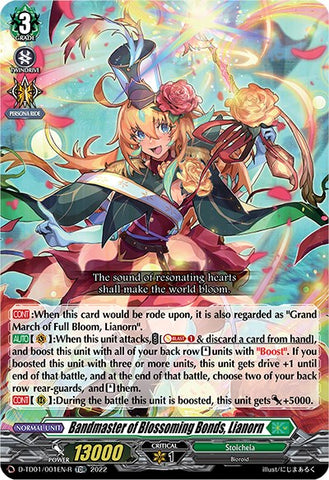 Bandmaster of Blossoming Bonds, Lianorn (D-TD01/001EN-R) [D-TD01: Urara Haneyama -Bandmaster of Blossoming Bonds-]