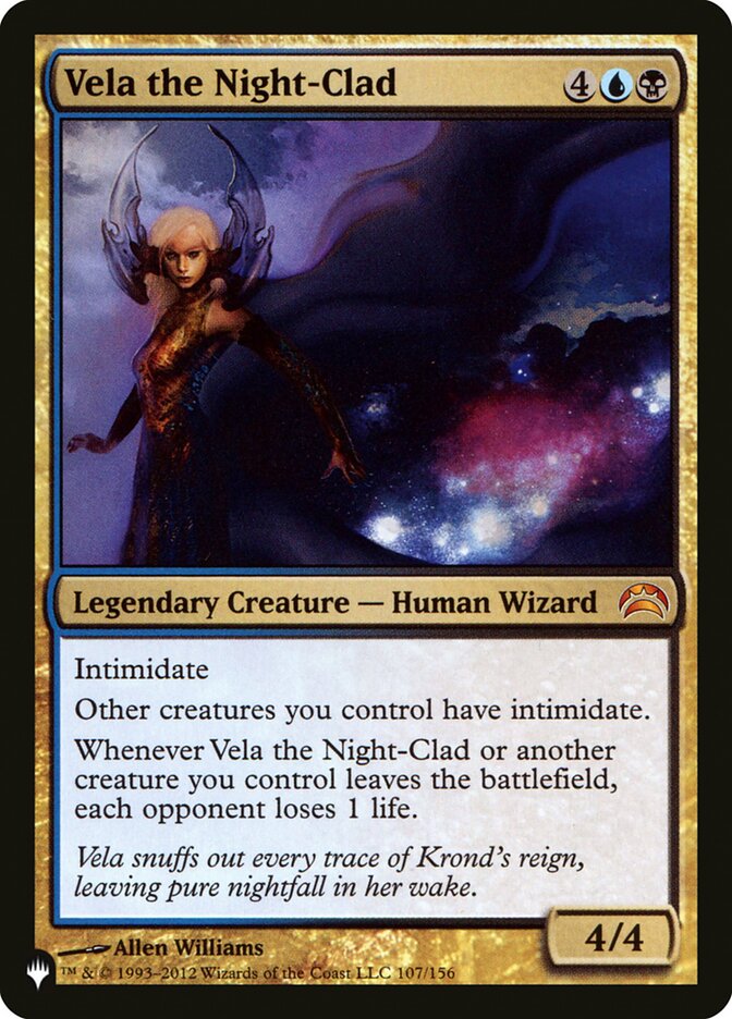 Vela the Night-Clad [The List] (LPC2 107)