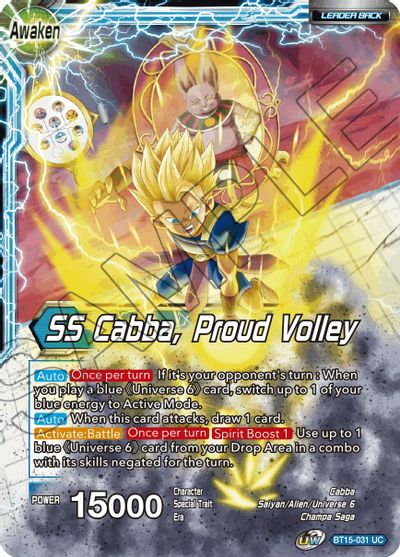 Cabba // SS Cabba, Proud Volley [BT15-031]