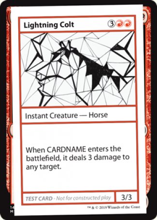 Lightning Colt (2021 Edition) [Mystery Booster Playtest Cards] (CMB1 57)