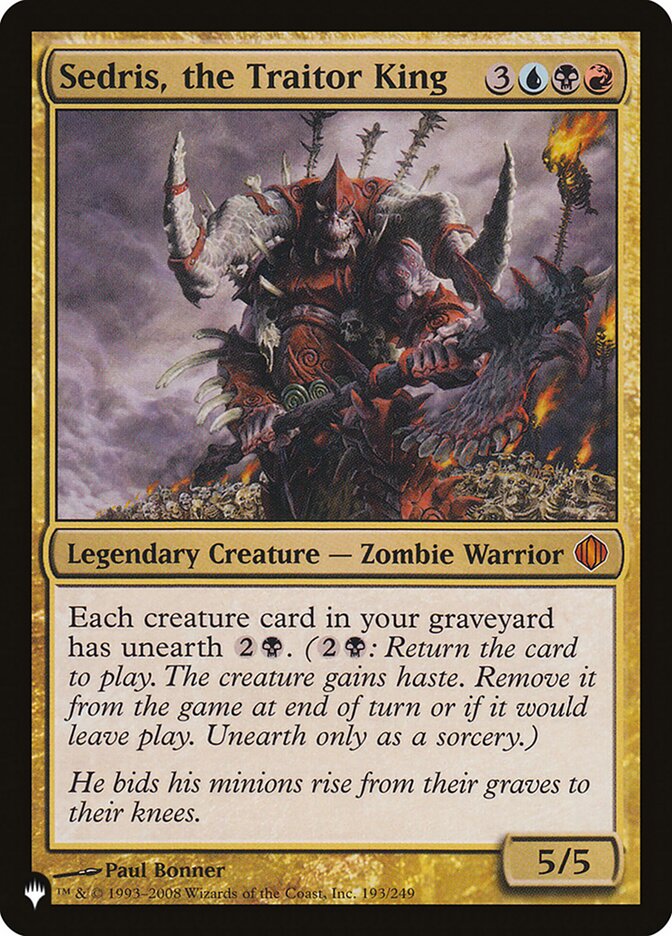 Sedris, the Traitor King [The List] (LALA 193)
