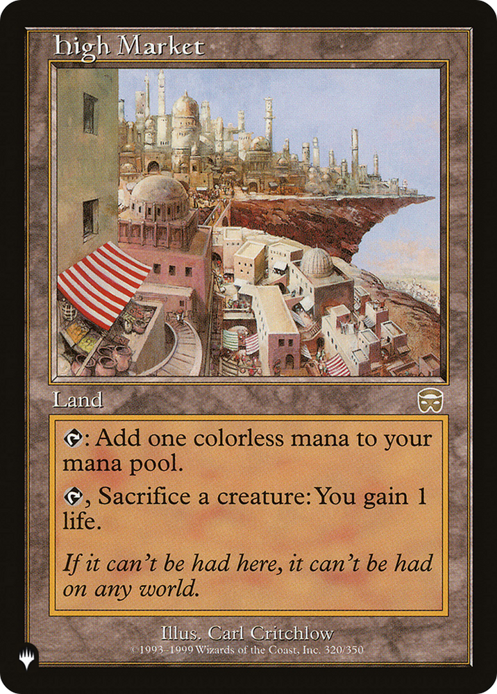 High Market [The List] (LMMQ 320)